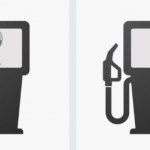 Illustration Of Two Gas Pumps With Alcoholic Beverages On Their Displays
